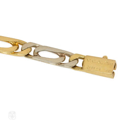 1970s Van Cleef & Arpels two-color gold necklace with detachable bracelet