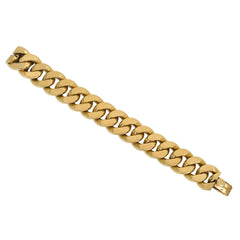 Retro Mellerio gold oversized curblink bracelet