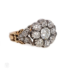Antique diamond flower ring