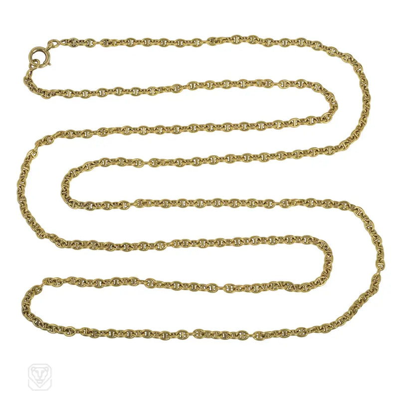 Antique French Gold Mariner Link Chain