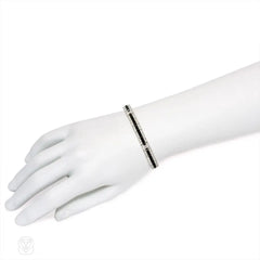 Art Deco onyx and diamond bracelet, Van Cleef & Arpels, France.