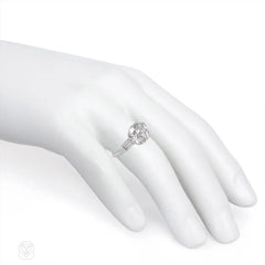 Art Deco solitaire diamond engagement ring