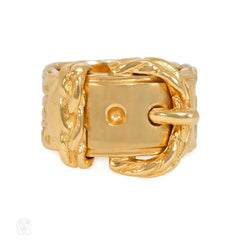 Buckled gold ring, Hermès, Paris