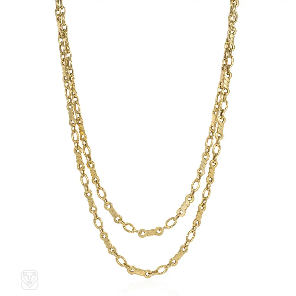 Cartier Italy gold ropetwist necklace Kentshire