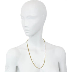 Estate gold mariner link chain necklace