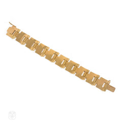 French export Retro gold tank bracelet