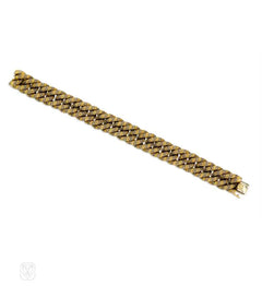 Georges L'enfant for Boivin two-color woven gold bracelet
