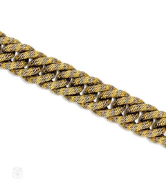 Georges L'enfant for Boivin two-color woven gold bracelet