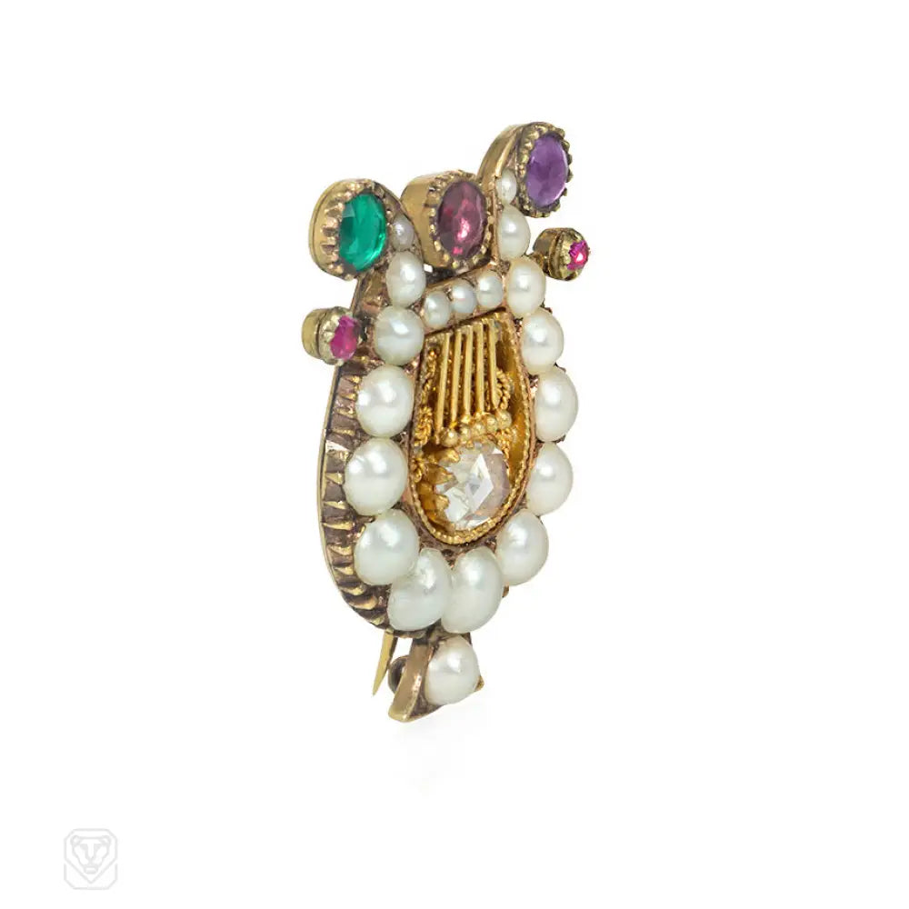 Georgian REGARD brooch