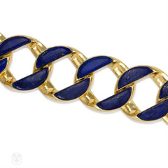 Gold and lapis bracelet, Cartier