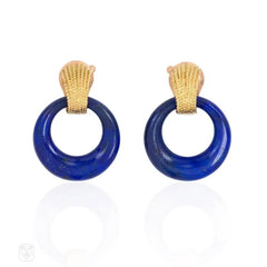 Gold earrings with interchangeable doorknocker hoops, Van Cleef & Arpels