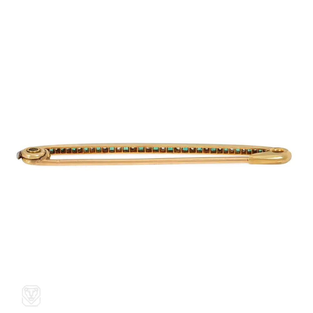 Lacloche Frères safety pin brooch