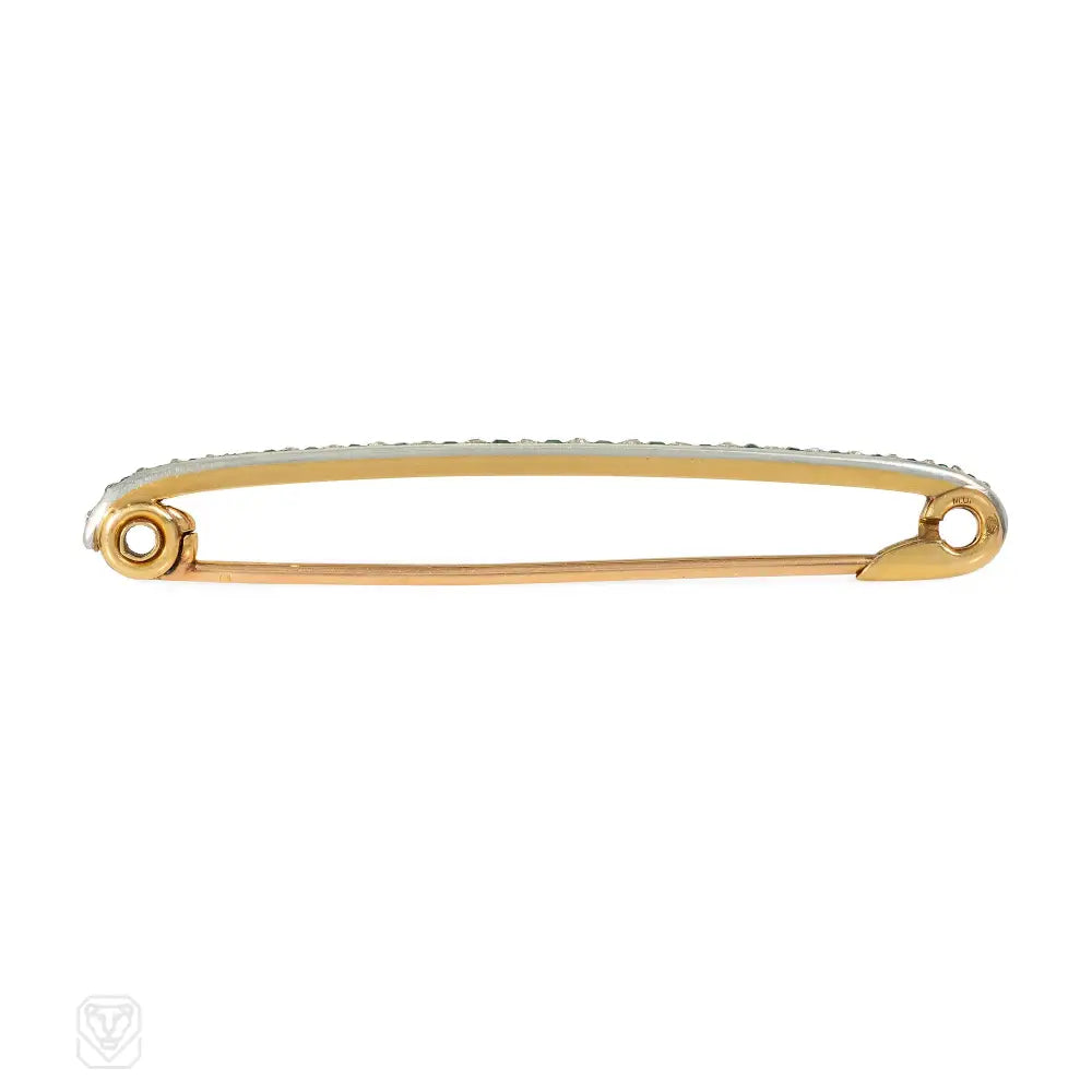 Lacloche Frères safety pin brooch