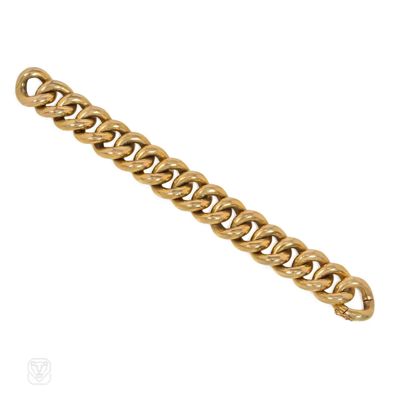 Retro Gold Curblink Bracelet