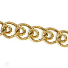 Retro gold loop bracelet