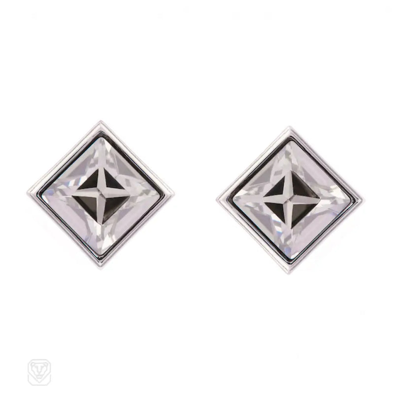 Swarovski Square Cut Crystal Earrings