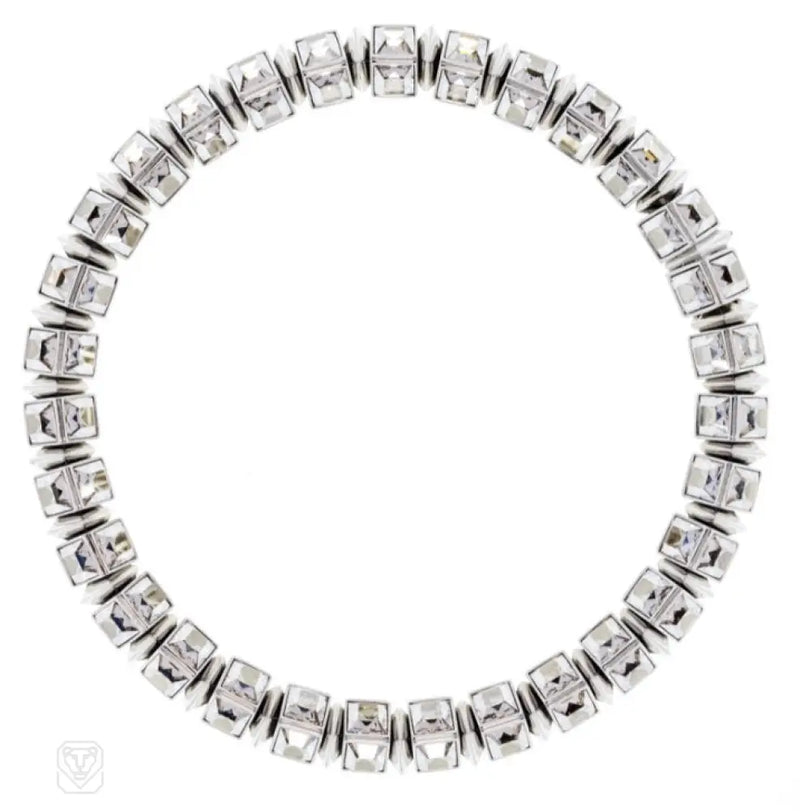 Swarovski Square - Cut Crystal Necklace