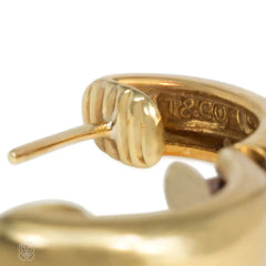 Tiffany & Co. gold and carnelian pendant earrings