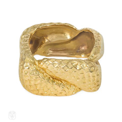 Tiffany & Co. gold snakeskin ring