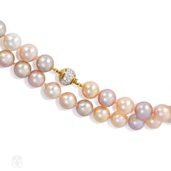 Two-strand South Sea and freshwater pearl necklace