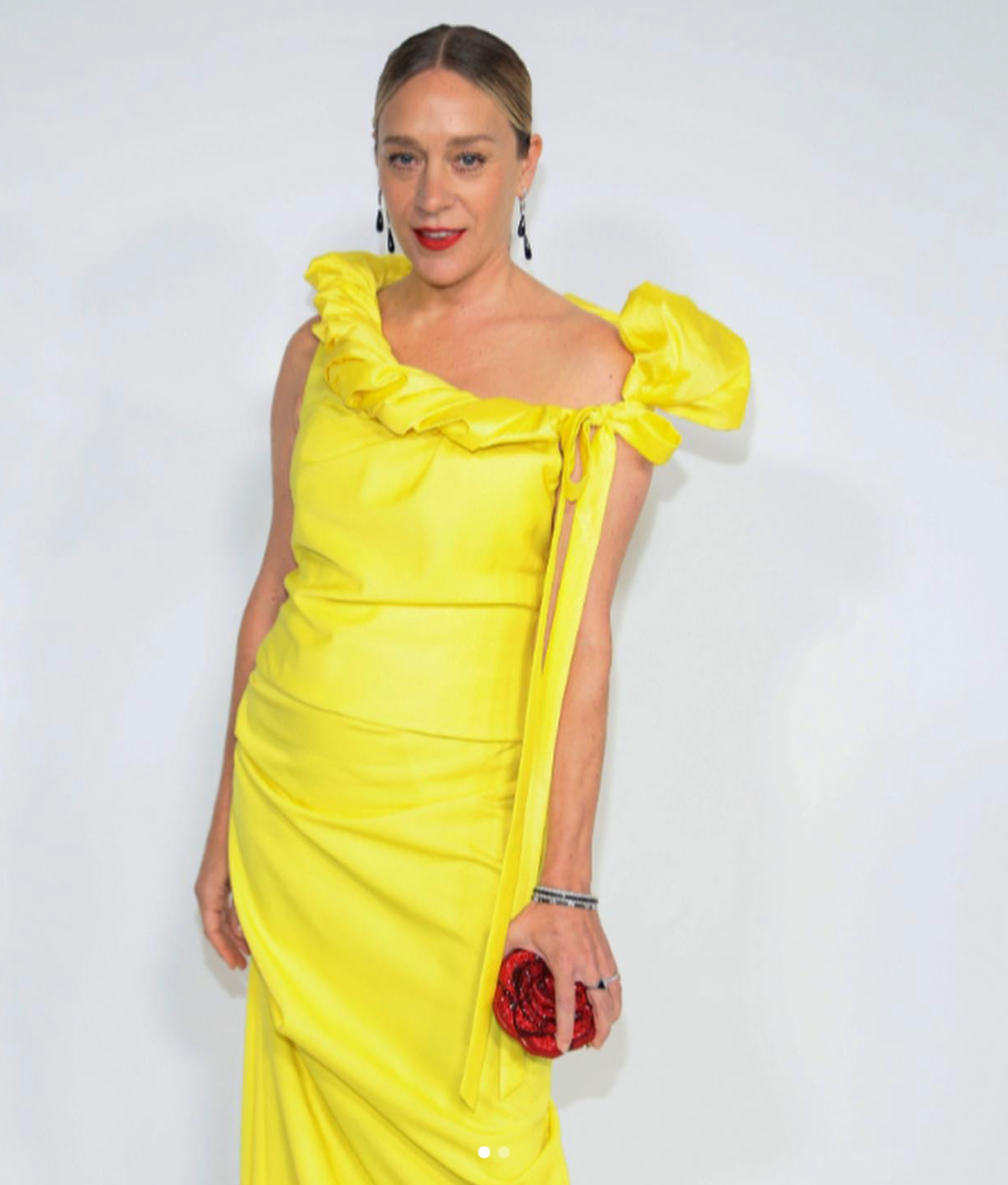Chloe Sevigny in Kentshire Art Deco Jewelry at the 2023 CFDA awards