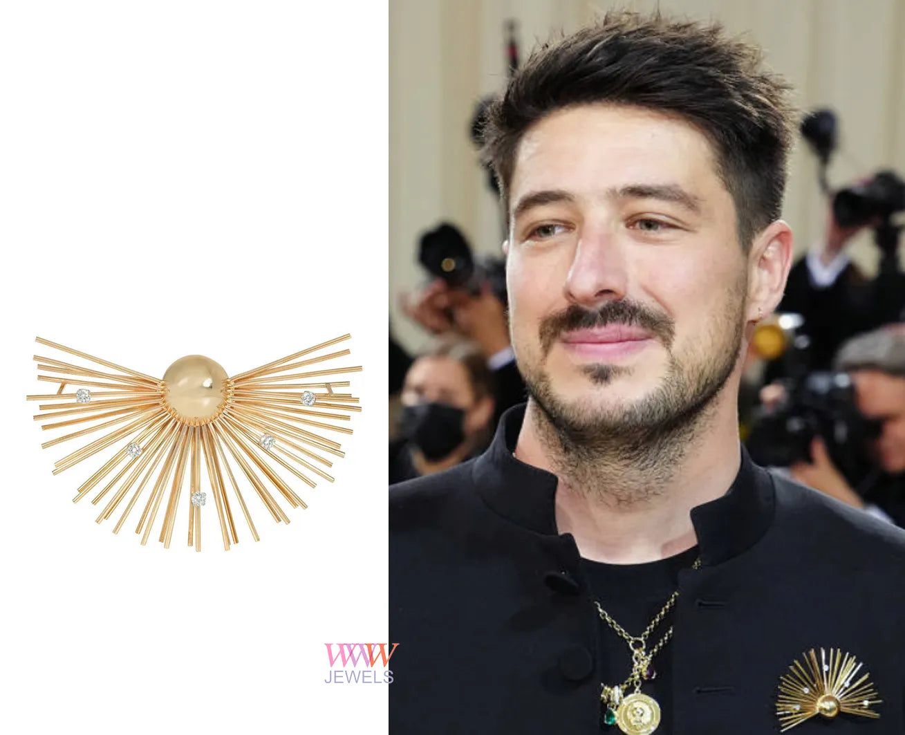 Marcus Mumford of Mumford and Sons sporting Kentshire for the 2022 Met Ball