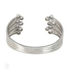 1930s Belperron platinum and diamond cuff