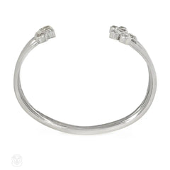 1930s Belperron platinum and diamond cuff
