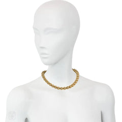 1930s gold bead necklace