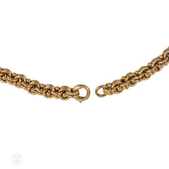 1950s Boucheron gold graduated chain link collar