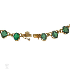 1950s H Stern tourmaline rivière necklace