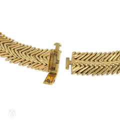 1950s Van Cleef & Arpels "Angel Hair" gold bracelet