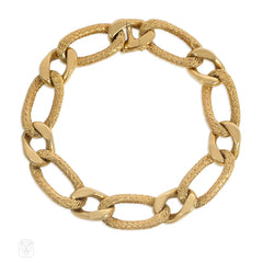 1960s Georges Lenfant gold curblink bracelet