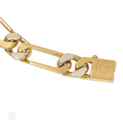 1960s Van Cleef & Arpels diamond and gold link bracelet
