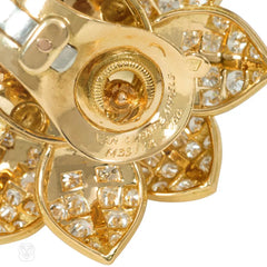 1960s Van Cleef & Arpels diamond-set flower earrings