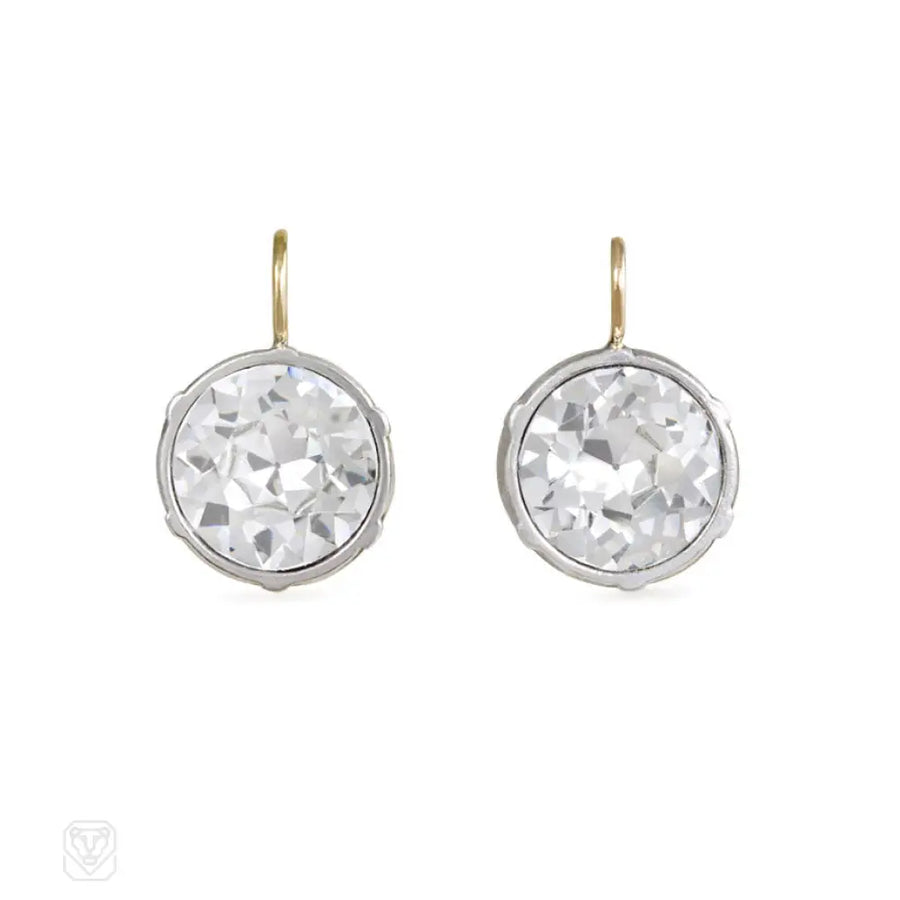 2.50 Ct. Antique Paste Drop Earrings
