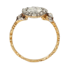 Antique Crowned heart ring