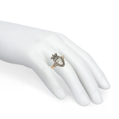 Antique Crowned heart ring