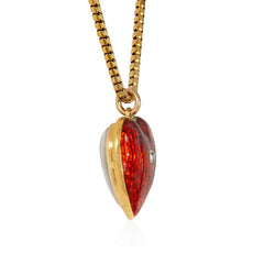 Antique enamel and diamond pendant