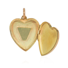 Antique gemset heart locket