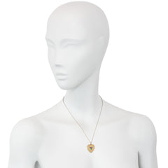 Antique gemset heart locket