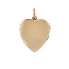 Antique gemset heart locket