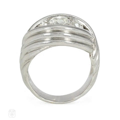 Art Deco French turban style diamond ring