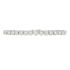 Art Deco tapered diamond line bracelet