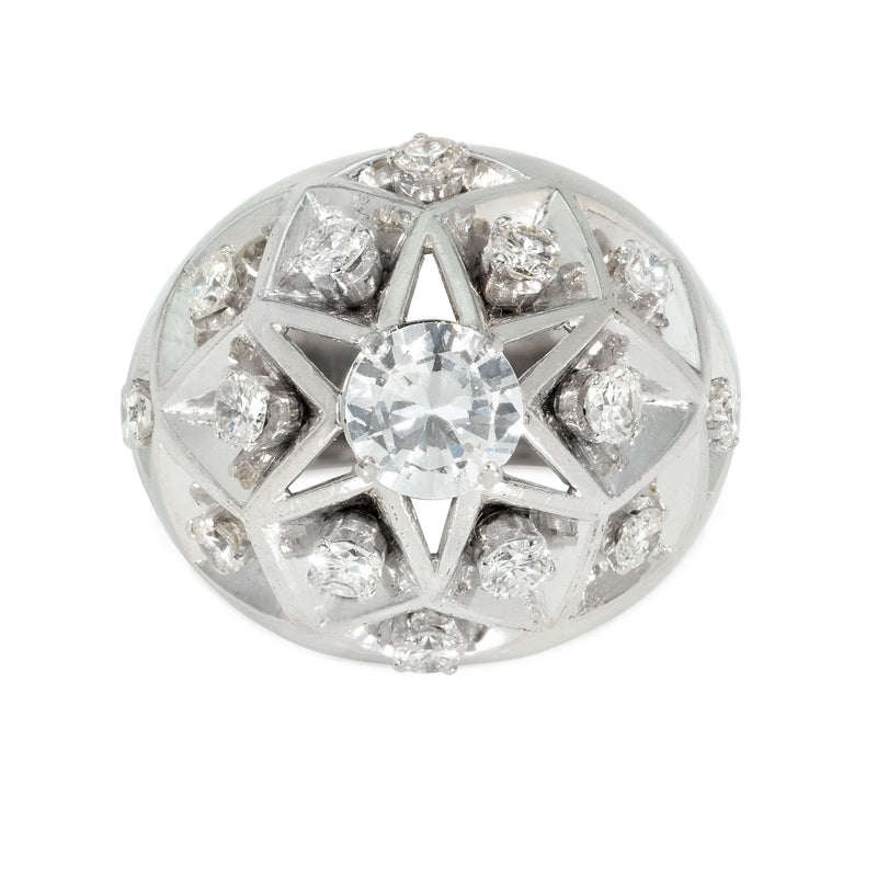 Boivin Mid-Century diamond cocktail ring