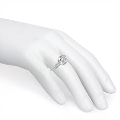 Art Deco solitaire diamond engagement ring