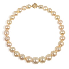 Golden South Sea pearl necklace