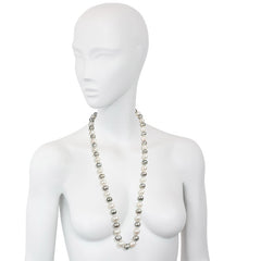 South Sea grey and white pearl necklace
