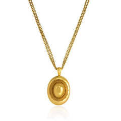Victorian gold Etruscan Revival locket
