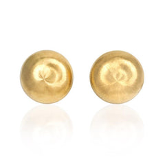 Large Florentine finish bombé clip earrings, Buccellati